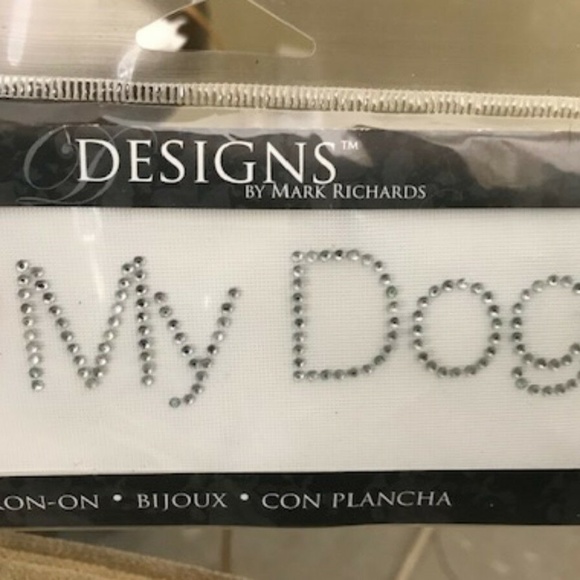 I Love My Dog Iron On Patch New Mark Richards New - Picture 5 of 5